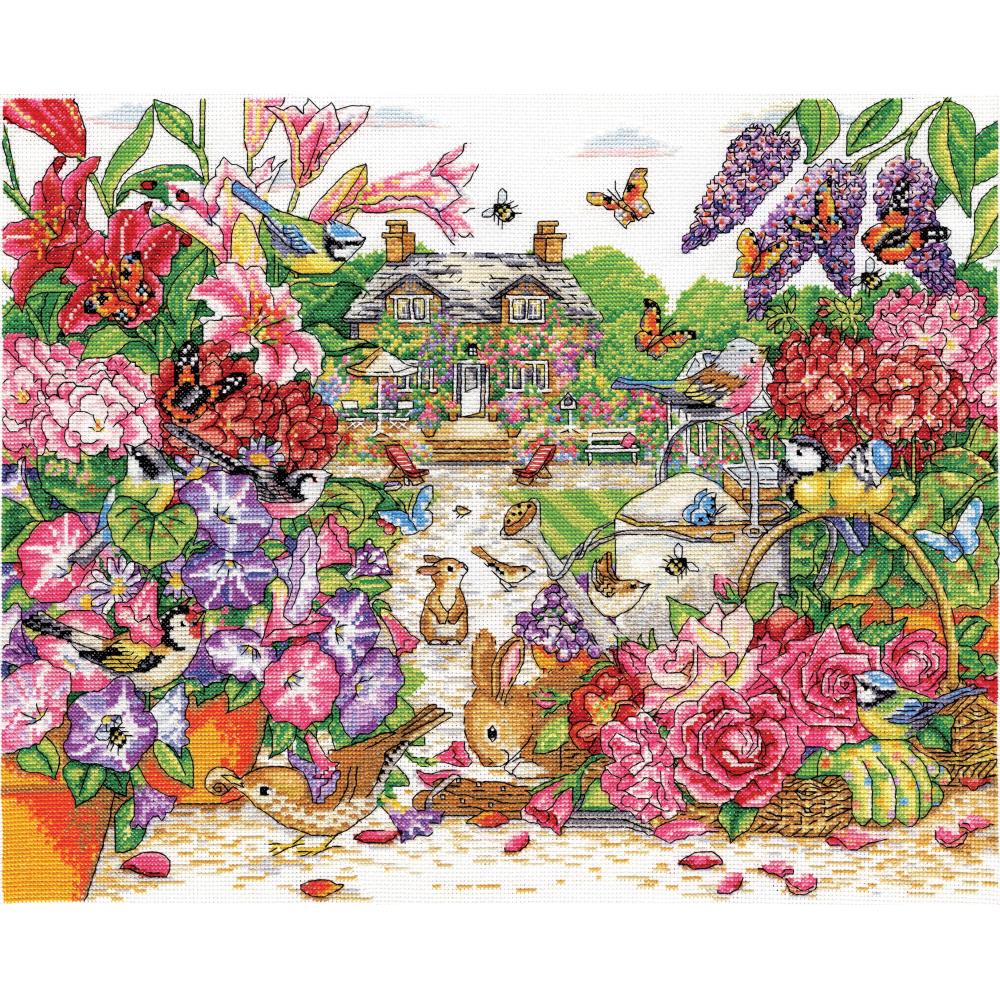Full Bloom Garden Counted Cross Stitch Kit